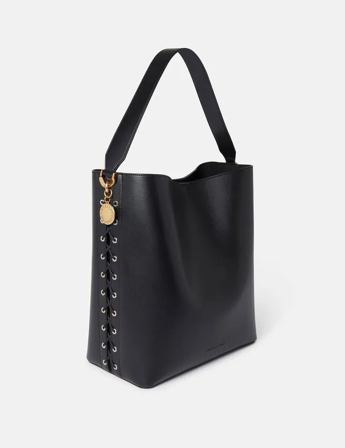 Stella McCartney Tote Bags Women Frayme Whipstitch Tote Bag Midnight Black Stella McCartney Tote Bags Women Frayme Whipstitch Tote Bag Midnight Black