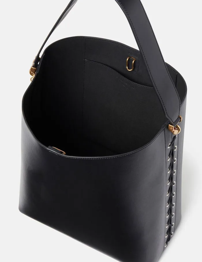 Stella McCartney Tote Bags Women Frayme Whipstitch Tote Bag Midnight Black Stella McCartney Tote Bags Women Frayme Whipstitch Tote Bag Midnight Black