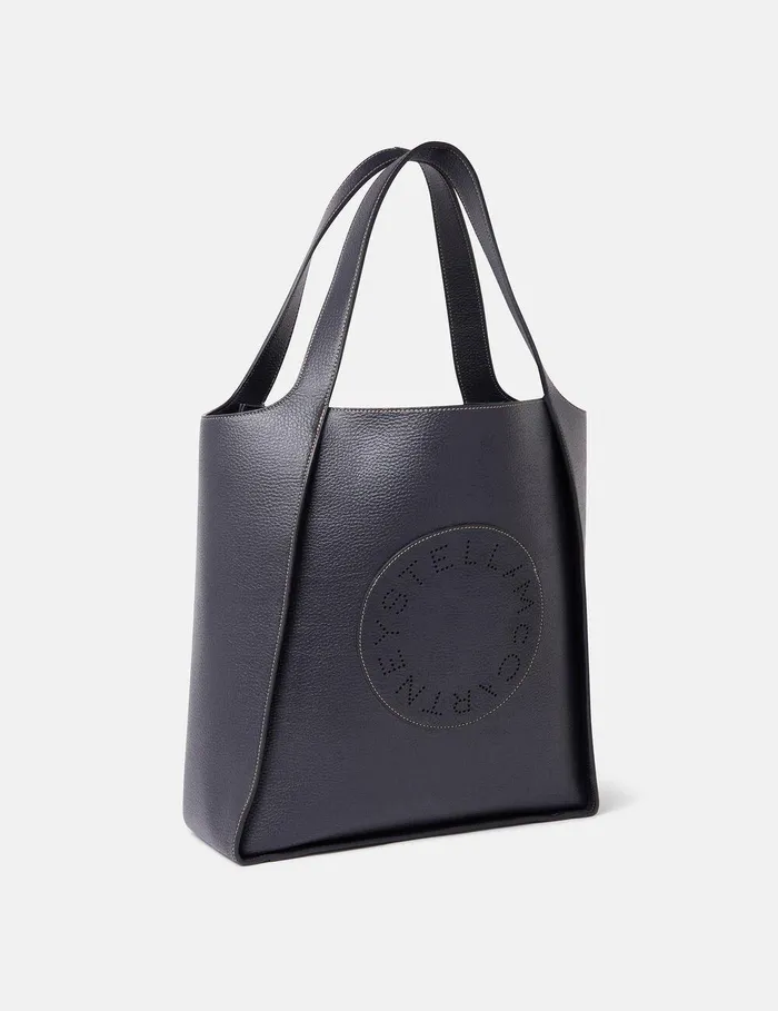 Stella McCartney Tote Bags Women Logo Square Tote Bag Indigo Moon Stella McCartney Tote Bags Women Logo Square Tote Bag Indigo Moon