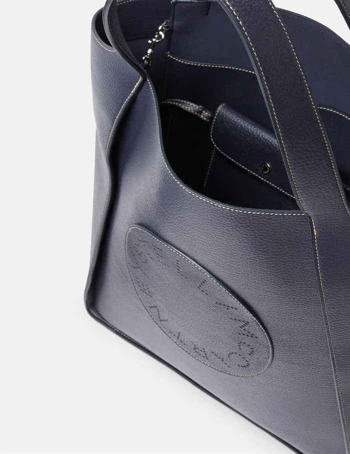 Stella McCartney Tote Bags Women Logo Square Tote Bag Indigo Moon Stella McCartney Tote Bags Women Logo Square Tote Bag Indigo Moon