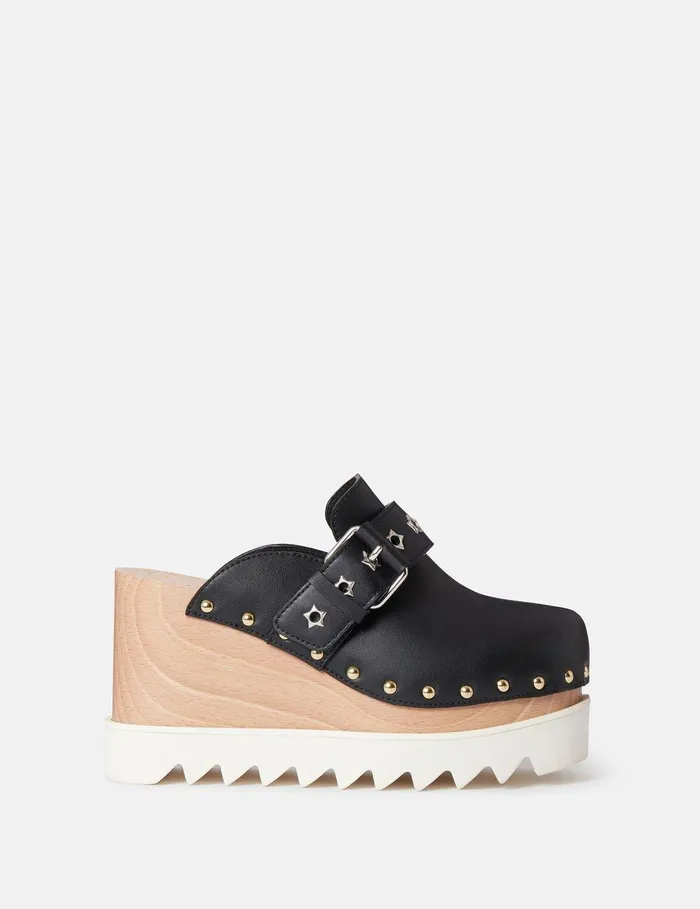 Stella McCartney Wedges Women Elyse StarStudded Mules Black