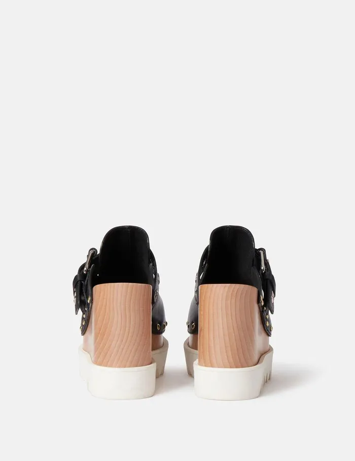 Stella McCartney Wedges Women Elyse StarStudded Mules Black Stella McCartney Wedges Women Elyse StarStudded Mules Black