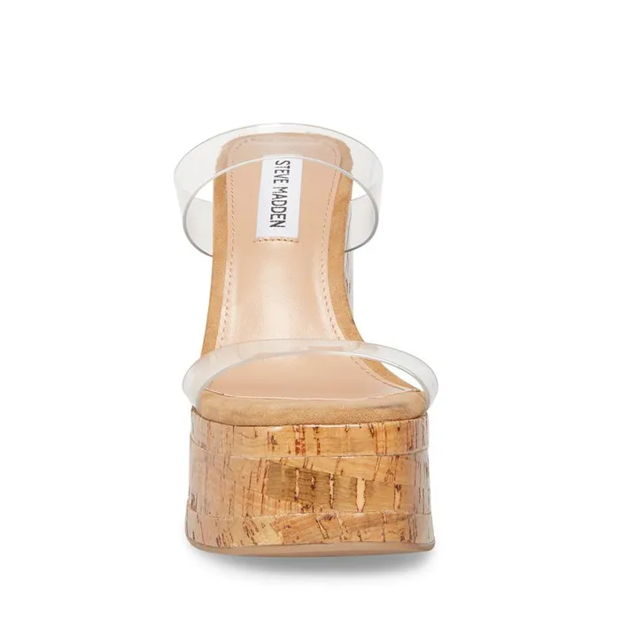 Steve Madden Bayville Clear Womens Wedges Steve Madden Bayville Clear Womens Wedges