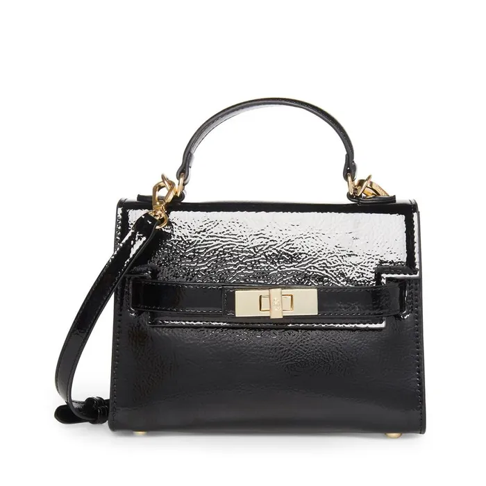 Steve Madden Bdignify Black Patent Womens Crossbody Bags Steve Madden Bdignify Black Patent Womens Crossbody Bags