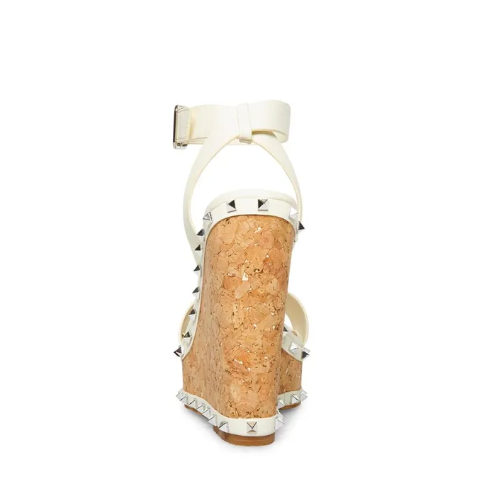 Steve Madden Behati Bone Womens Wedges
