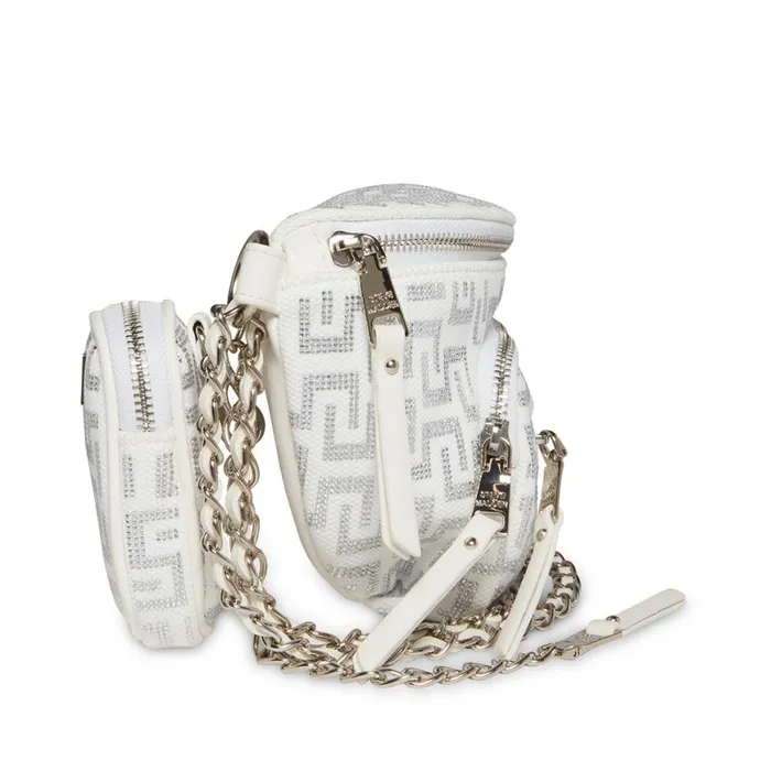 Steve Madden Bmaximas Whitesilver White Silver Womens Crossbody Bags Steve Madden Bmaximas Whitesilver White Silver Womens Crossbody Bags