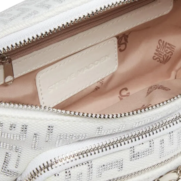 Steve Madden Bmaximas Whitesilver White Silver Womens Crossbody Bags Steve Madden Bmaximas Whitesilver White Silver Womens Crossbody Bags