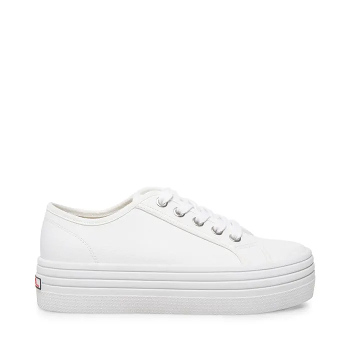 Steve Madden Bobbi30 White Womens Sneakers