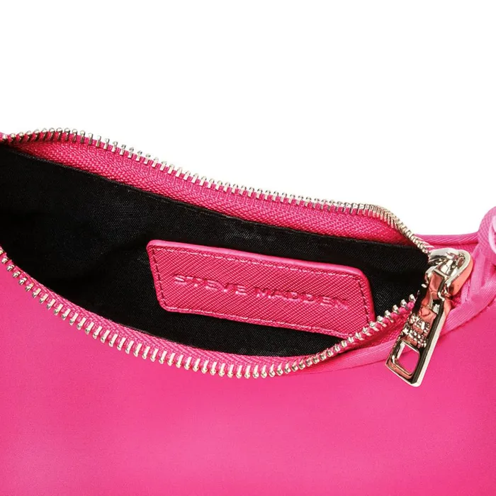 Steve Madden Bpaula Pink Satin Womens Shoulder Bags