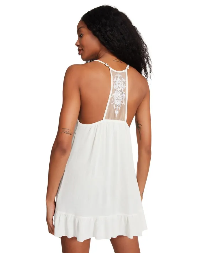 Steve Madden Ella Mesh Dress White Womens Dresses