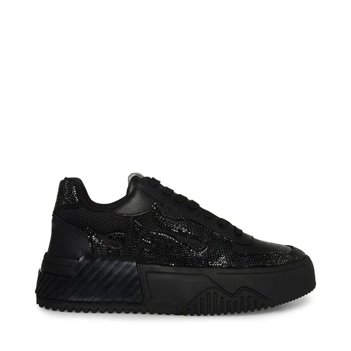 Steve Madden Flames Black Womens Sneakers