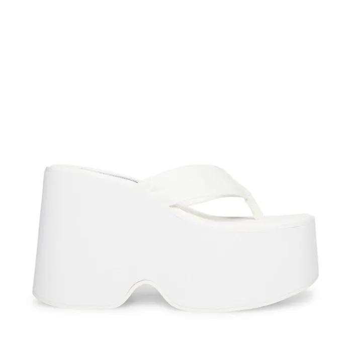 Steve Madden Gwen White Womens Platforms