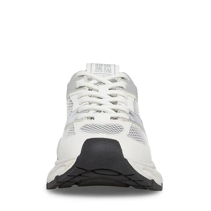 Steve Madden Issac Whitegrey White Grey Womens Sneakers Steve Madden Issac Whitegrey White Grey Womens Sneakers