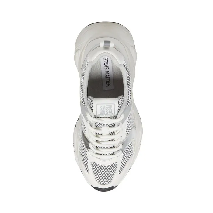 Steve Madden Issac Whitegrey White Grey Womens Sneakers Steve Madden Issac Whitegrey White Grey Womens Sneakers