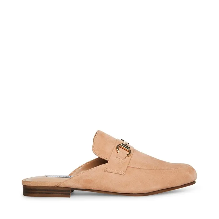 Steve Madden Kandi Camel Suede Womens Mules