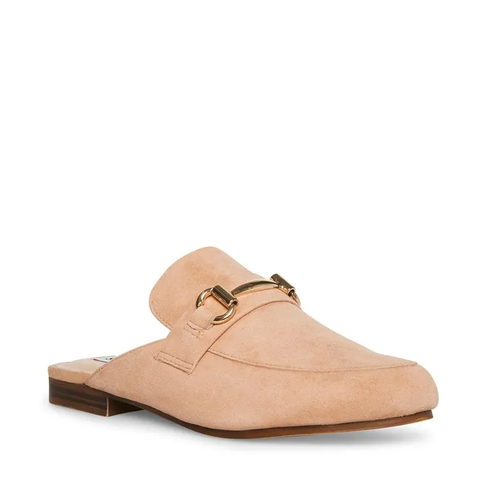 Steve Madden Kandi Camel Suede Womens Mules