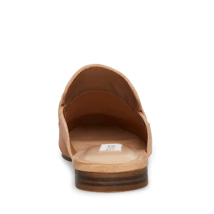 Steve Madden Kandi Camel Suede Womens Mules