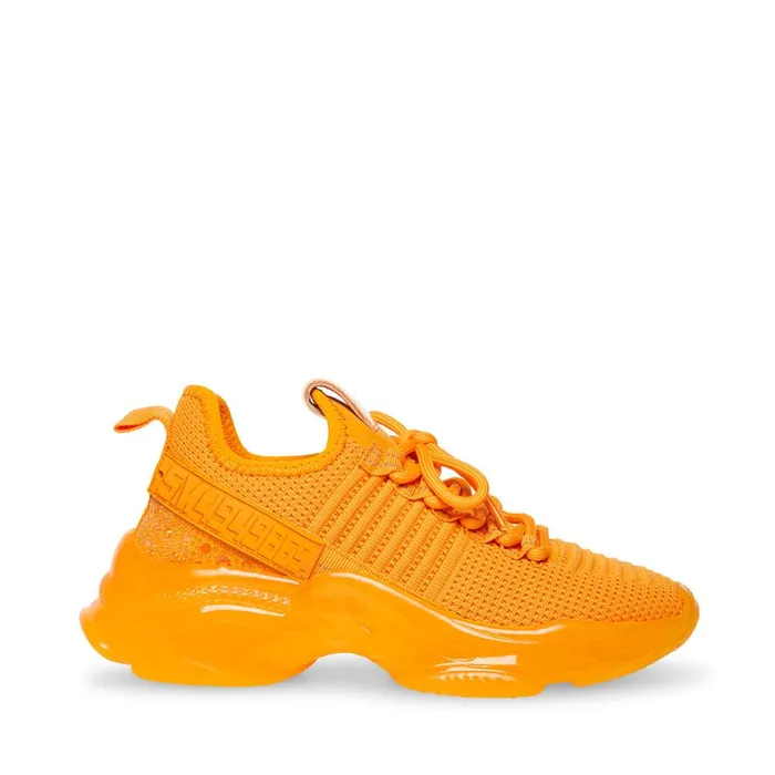 Steve Madden Maxima Orange Womens Sneakers