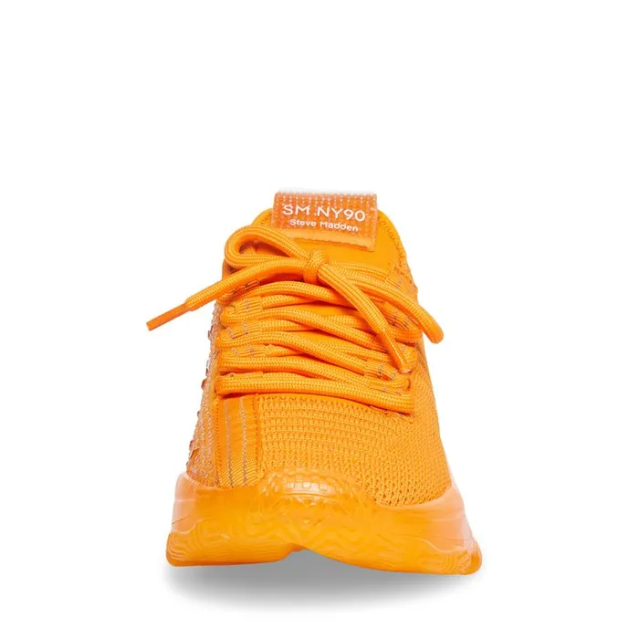 Steve Madden Maxima Orange Womens Sneakers