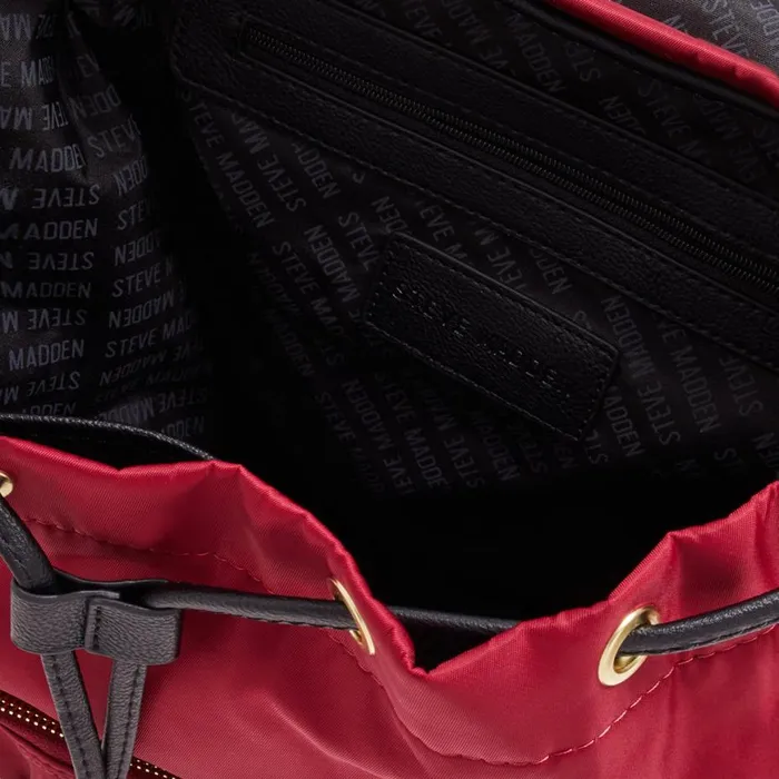 Steve Madden Nylon Backpack Wine Womens Belt Bags and Backpacks