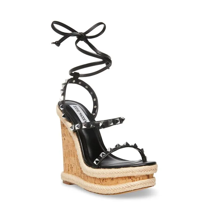 Steve Madden Tinsley Black Multi Womens Wedges Steve Madden Tinsley Black Multi Womens Wedges