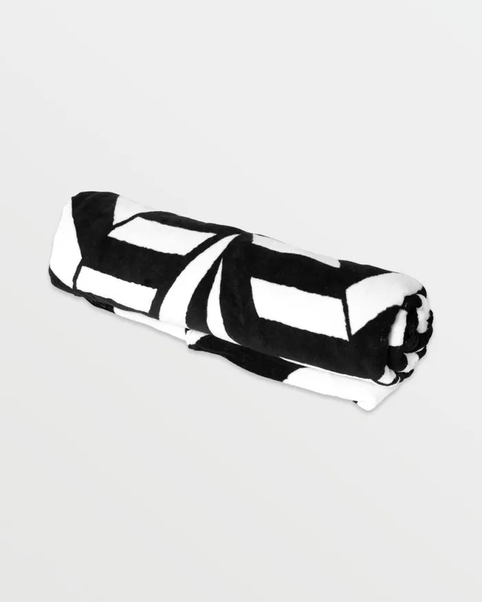 Stoneray Towel 8211 Black White Mens Volcom Accessories