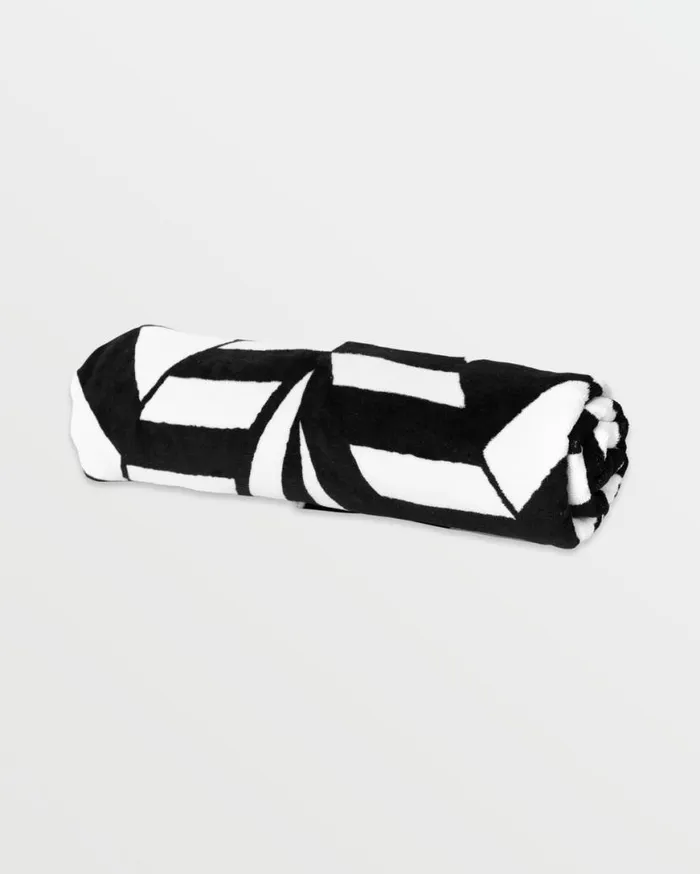 Stoneray Towel 8211 Black White Mens Volcom Accessories