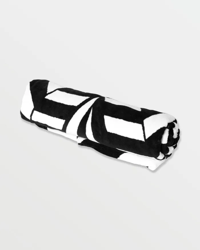 Stoneray Towel 8211 Black White Mens Volcom Accessories