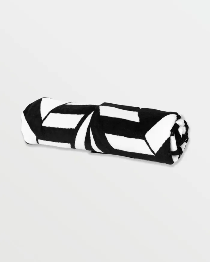 Stoneray Towel 8211 Black White Mens Volcom Accessories