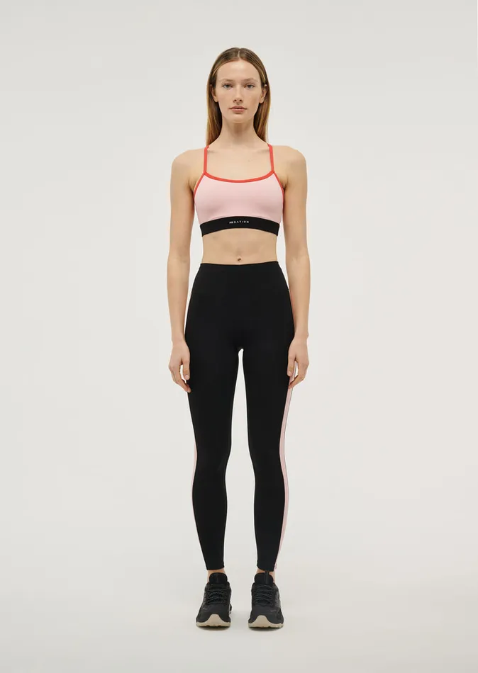 StudioSoft PE Nation Women SIGNATURE SPORTS BRA IN CRYSTAL ROSE