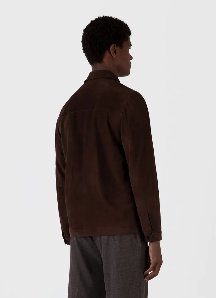 Suede Harrington Jacket Cocoa Men Jackets and Coats ussunspel Suede Harrington Jacket Cocoa Men Jackets and Coats ussunspel