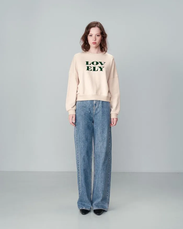 SWEAT SHIRT BEIGE NIGEL Shop Grace and Mila Sweatshirts