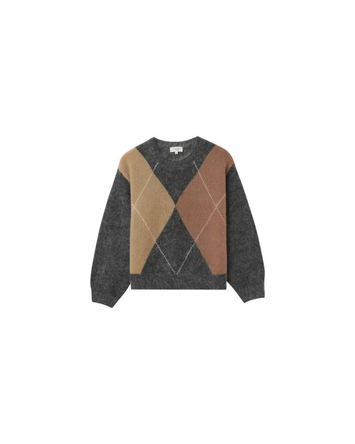 SWEATER ANTHRACITE NANSE Shop Grace and Mila Patterned Sweaters