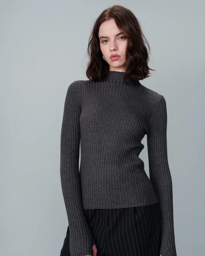 SWEATER ANTHRACITE NARA Shop Grace and Mila Plain Jumpers