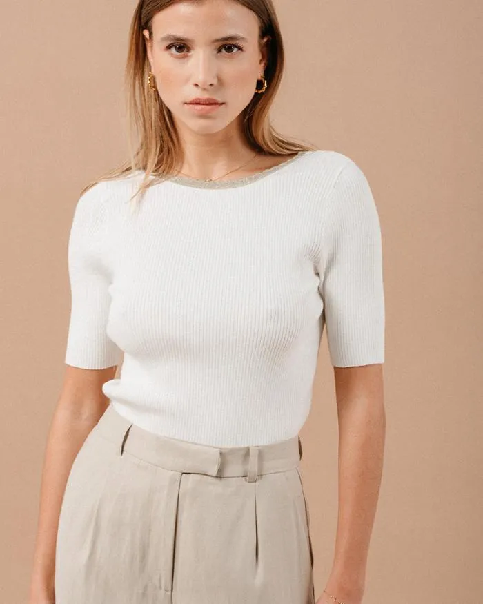 SWEATER ECRU MADAME Shop Grace and Mila Plain Jumpers