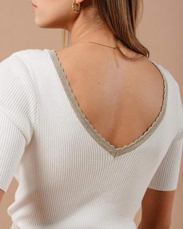 SWEATER ECRU MADAME Shop Grace and Mila Plain Jumpers
