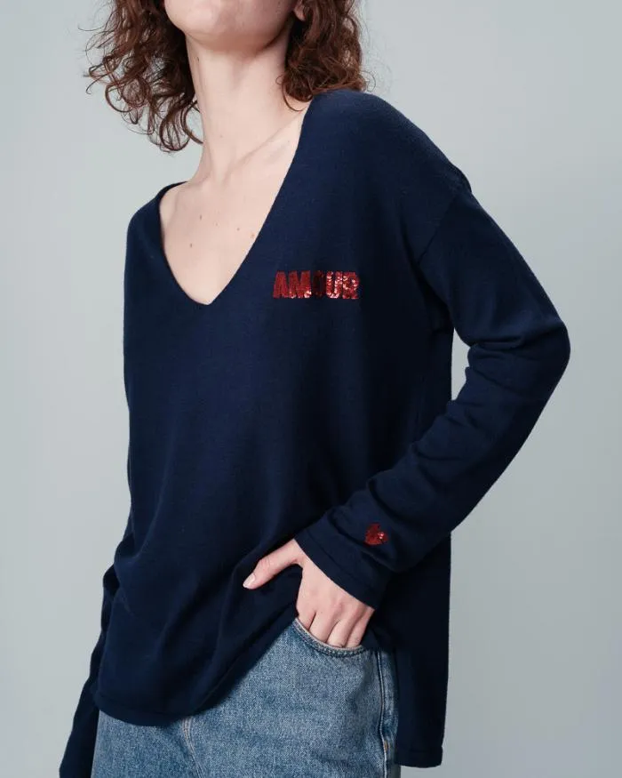 SWEATER MARINE NATSUKI Shop Grace and Mila Message Jumpers