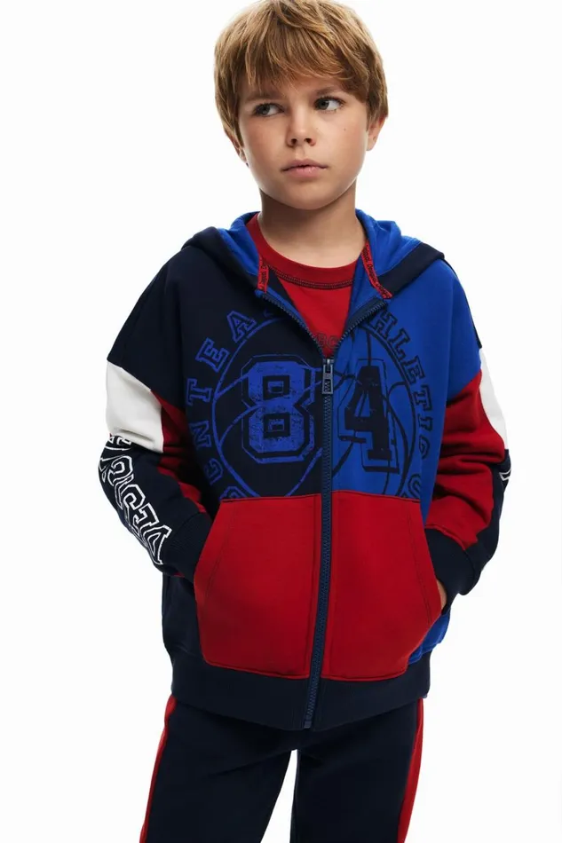 Sweaters and Sweatshirts Kids Desigual Basketballstyle Sweatshirt Materialfinishes