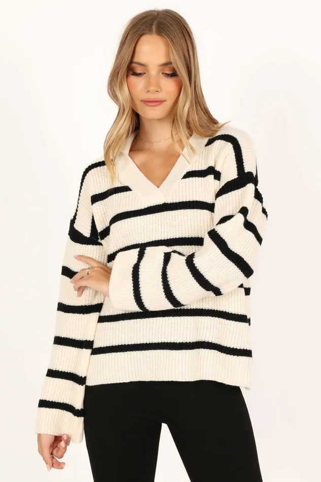 Sweaters Hazel Knit Sweater Cream 8211 Petal and Pup Women