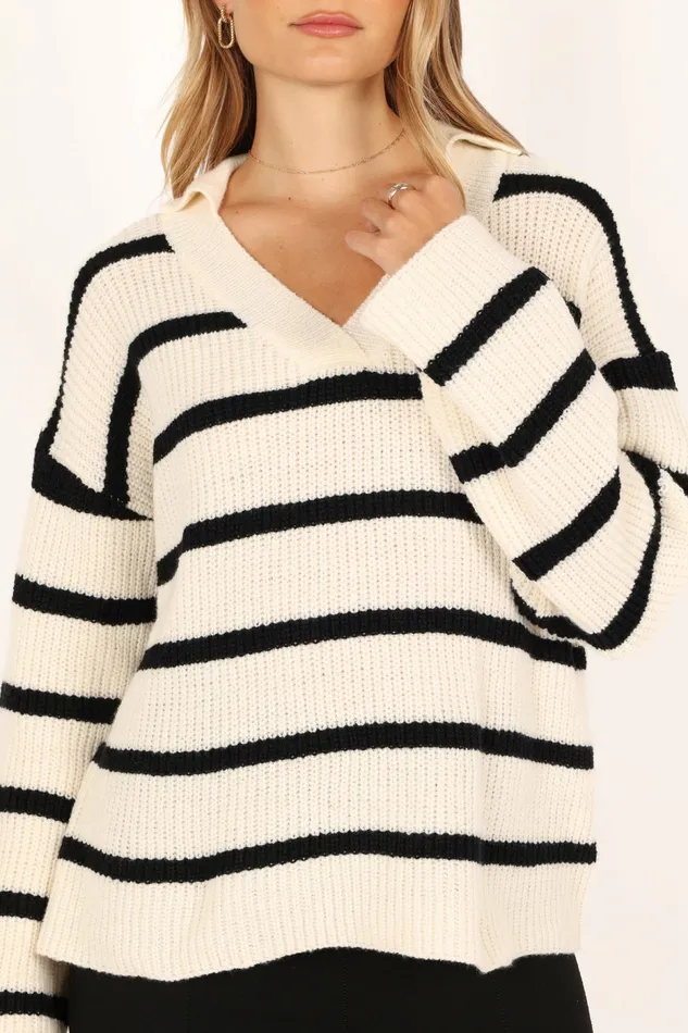 Sweaters Hazel Knit Sweater Cream 8211 Petal and Pup Women