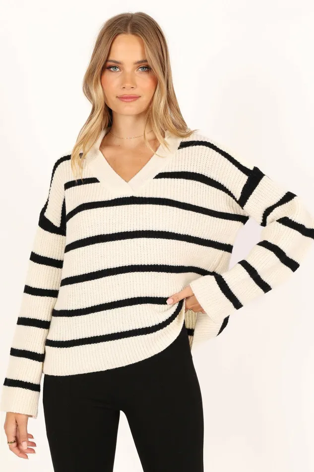 Sweaters Hazel Knit Sweater Cream 8211 Petal and Pup Women