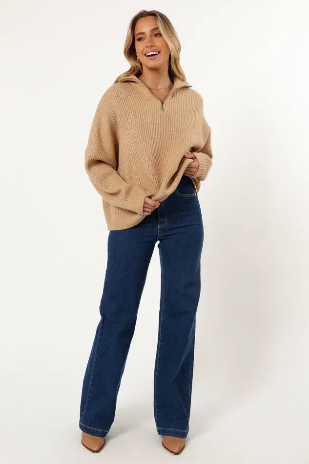Sweaters Petal and Pup Women Miranda Knit Sweater Beige
