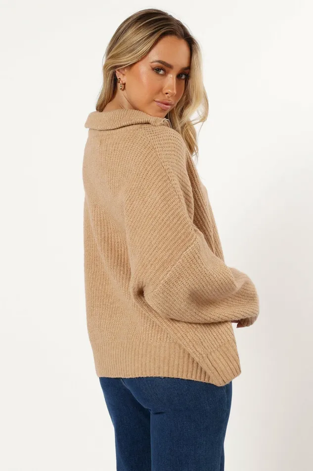 Sweaters Petal and Pup Women Miranda Knit Sweater Beige