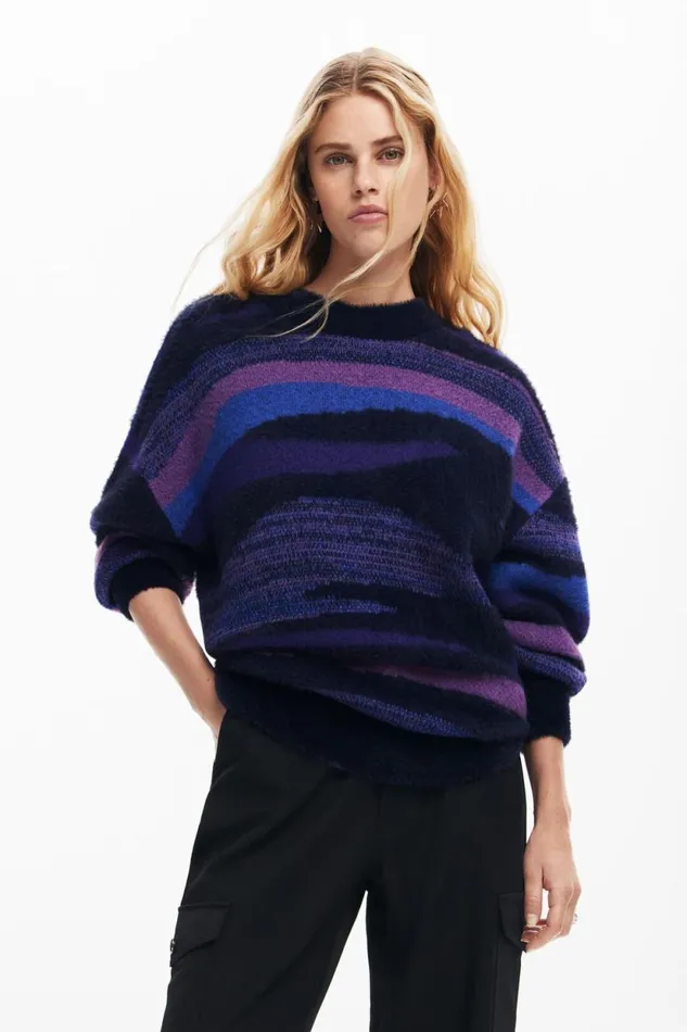 Sweaters Women Desigual Knit Sweater Red
