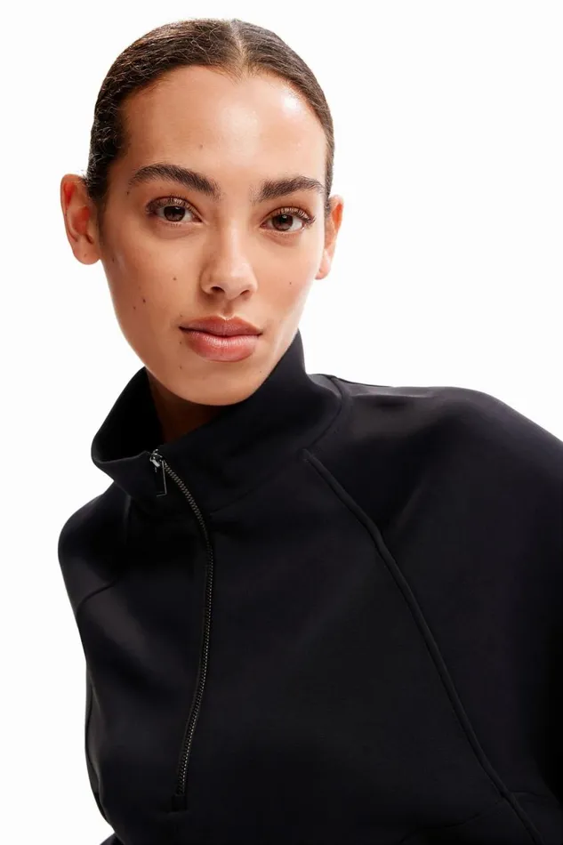 Sweaters Women Desigual Oversize Sport Sweatshirt Black