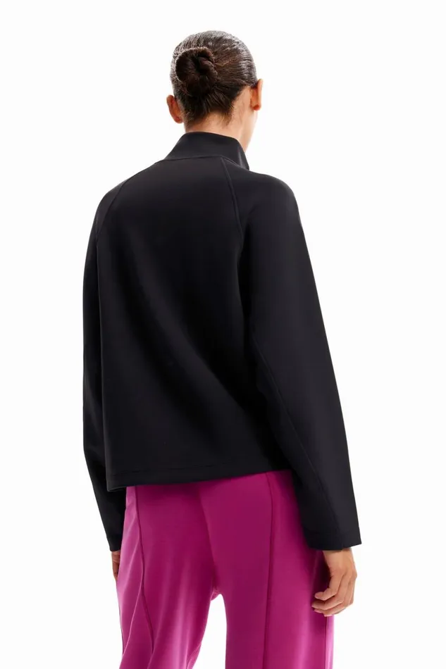Sweaters Women Desigual Oversize Sport Sweatshirt Black