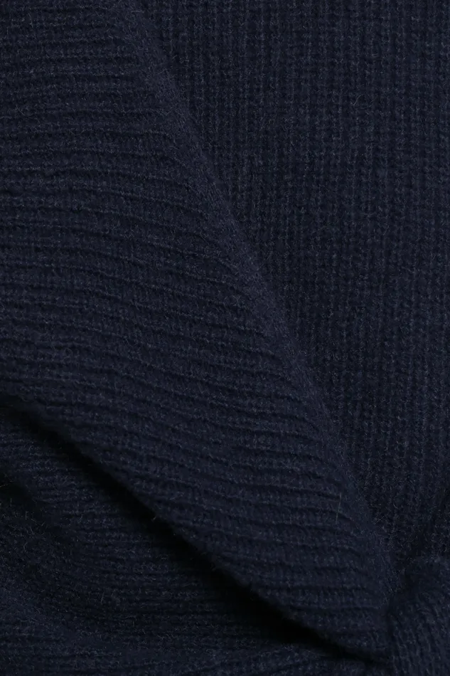 Sweaters Women Petal and Pup Ettie Wrap Side Tie Knit Sweater Navy
