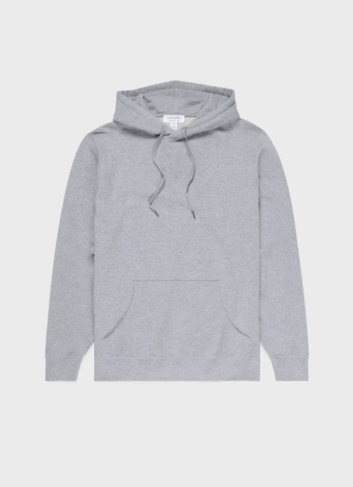 Sweatshirts and Sweatpants Men Loopback Hoodie Grey Melange ussunspel