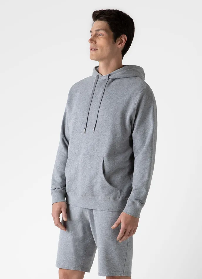 Sweatshirts and Sweatpants Men Loopback Hoodie Grey Melange ussunspel Sweatshirts and Sweatpants Men Loopback Hoodie Grey Melange ussunspel