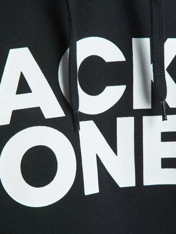 Sweatshirts JACK and JONES Mens 2PACK LOGO HOODIE Black Black For Sale